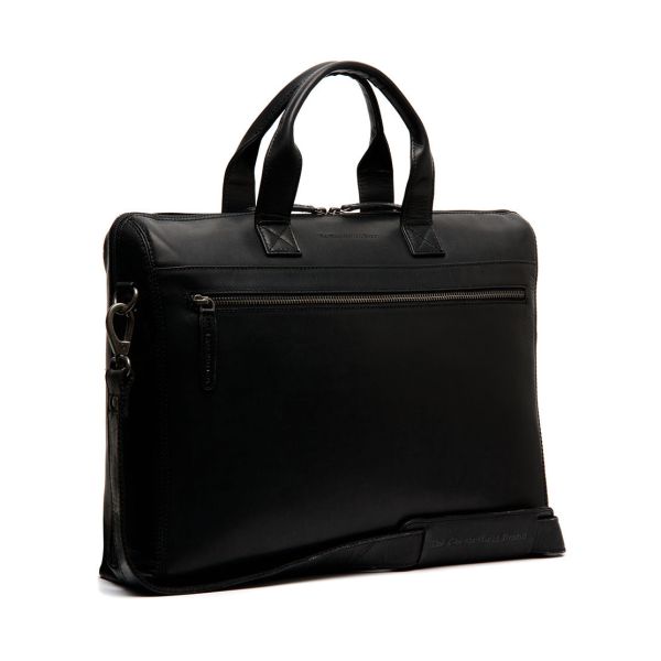 Δερμάτινη Επαγγελματική Τσάντα Chesterfield Levanto  C40.109100 Μαύρο για Laptop 14