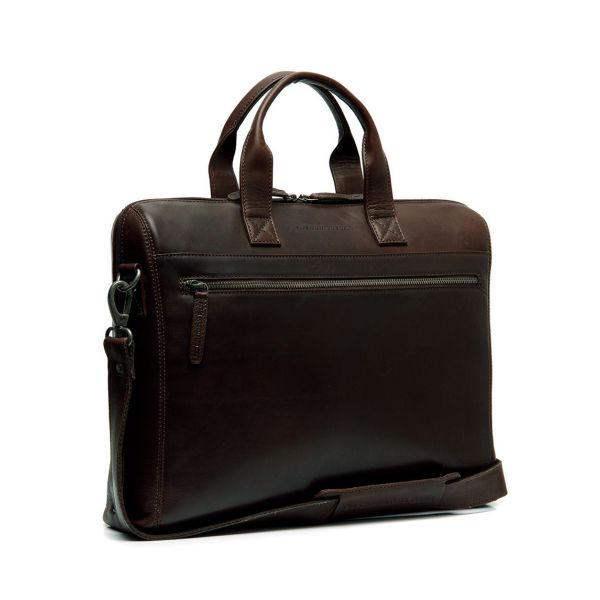 Δερμάτινη Επαγγελματική Τσάντα Chesterfield Levanto  C40.109101 Καφέ για Laptop 14
