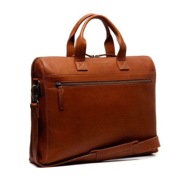Δερμάτινη Επαγγελματική Τσάντα Chesterfield Levanto  C40.109131 Κονιάκ για Laptop 14