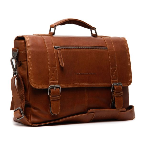 Δερμάτινη Επαγγελματική Τσάντα Chesterfield Imperia C40.109331 Κονιάκ με Θήκη Laptop 15