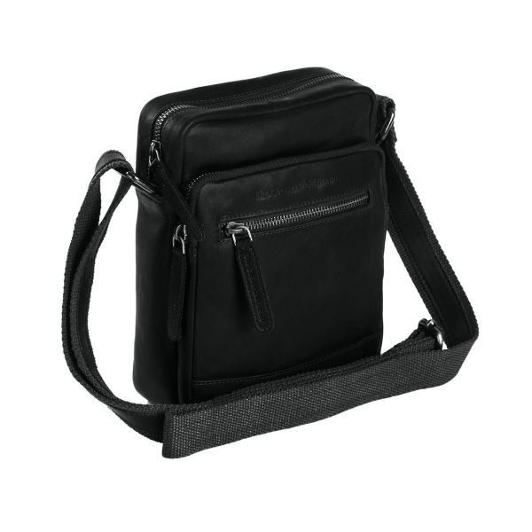 Δερμάτινο Τσαντάκι Ώμου Chesterfield Birmingham C48.098000 Μαύρο – Premium Pull-Up Δέρμα με Κομψό & Ανθεκτικό Design
