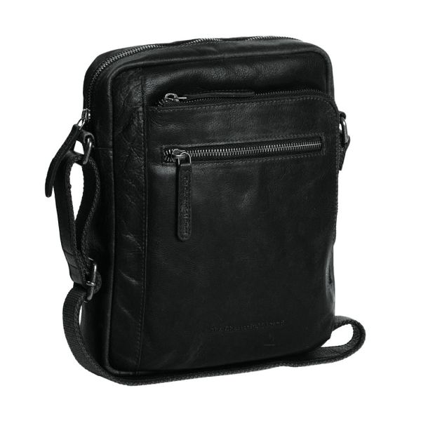 Δερμάτινο Τσαντάκι Ώμου Chesterfield C48.098900 Μαύρο Dessau – Premium Pull-Up Δέρμα