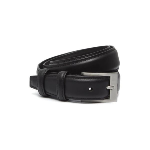 Δερμάτινη Ανδρική Ζώνη Chesterfield Elliot C60.005400 Μαύρο 3.5cm – Υψηλής Ποιότητας Elegant Buﬀalo Δέρμα