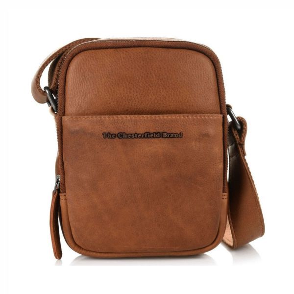 Δερμάτινο Τσαντάκι Ώμου Μικρό Chesterfield C48.097231 Κονιάκ – Κομψό & Ανθεκτικό Wax Pull-Up Δέρμα