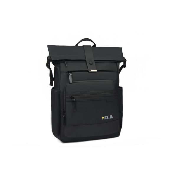 Σακίδιο Rolltop RCM 4608 Μαύρο 20L | 100% Αδιάβροχο | Urban Backpack με Αντικλεπτική Τσέπη & Unisex