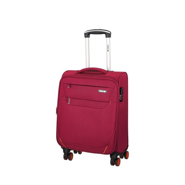 Βαλίτσα Καμπίνας RCM 1205 Κόκκινο 55x35x20 – Υφασμάτινη, Ελαφριά & Ιδανική για Όλες τις Αεροπορικές