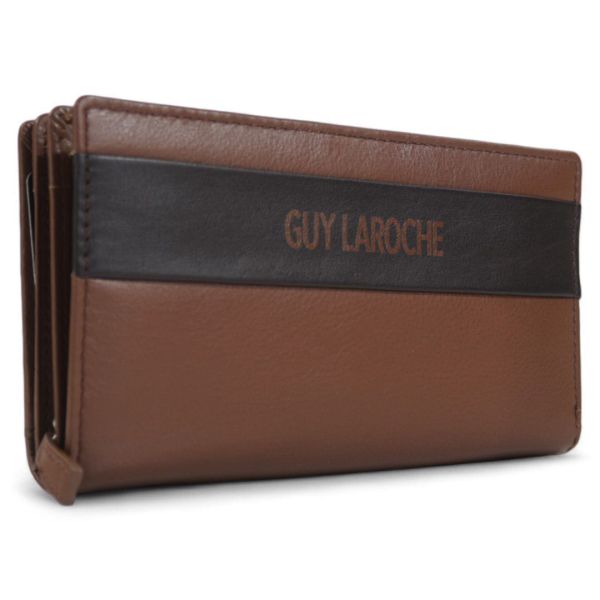 Δερμάτινο Γυναικείο Πορτοφόλι Guy Laroche 23916 Καφέ με RFID Προστασία – Premium Ποιότητα – Πολυτέλεια & Ασφάλεια