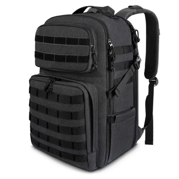 Σακίδιο Πλάτης Tactical Military Matein 6056 Μαύρο 32L | Θήκη Laptop 17.3″ Μαύρο | Tactical Design με Σύστημα MOLLE
