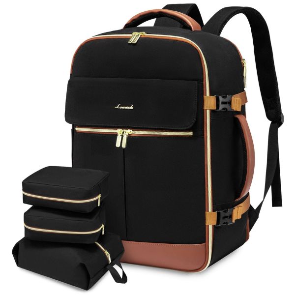 Γυναικείο Σακίδιο Ταξιδίου Καμπίνας Lovevook MB2112 Black/Brown 40lt
