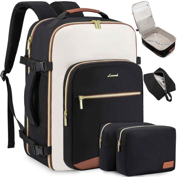 Σακίδιο Πλάτης Καμπίνας LOVEVOOK MB2141 Black/White 40L / 17,3″