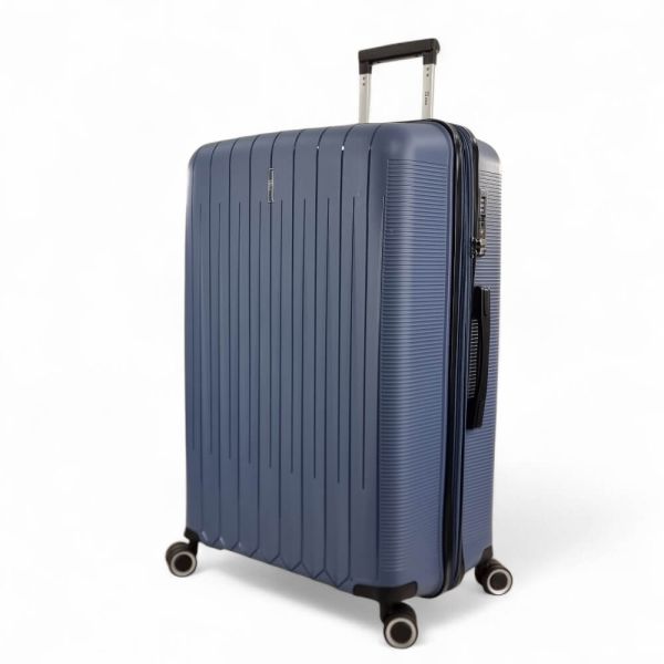 Μεγάλη Σκληρή Βαλίτσα RAIN RB80152 Μπλε 75εκ 95L | Πολυπροπυλένιο & Επέκταση | Check-in 23+ Κιλών