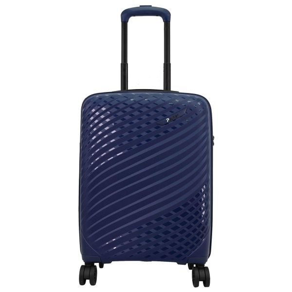 Premium Βαλίτσα Καμπίνας 55x39x20 Πολυπροπυλένιο Paulter 2729/20 Μπλε | Επέκταση & 4 Διπλοί Τροχοί