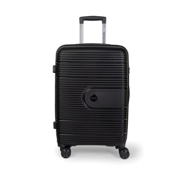 Βαλίτσα Καμπίνας NEWCOME N1594 55x36,5x21 Μαύρο – Πολυπροπυλένιο – Ιδανική για όλες τις αεροπορικές