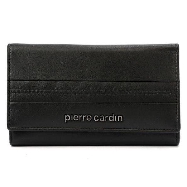 Γυναικείο Δερμάτινο Πορτοφόλι Pierre Cardin 455 TILAK130 Μαύρο – RFID Προστασία, Κομψό & Πολλές Θήκες