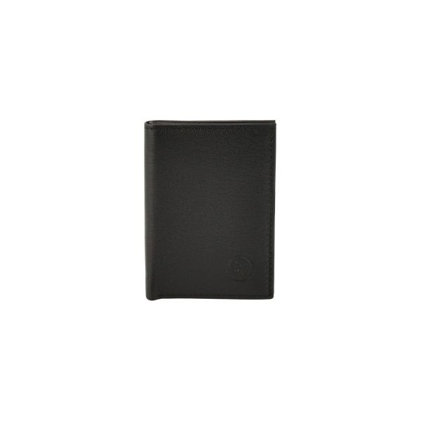 Δερμάτινη Καρτοθήκη Daston 074 Μαύρο με RFID Προστασία – Slim, 8 Κάρτες & Χαρτονομίσματα