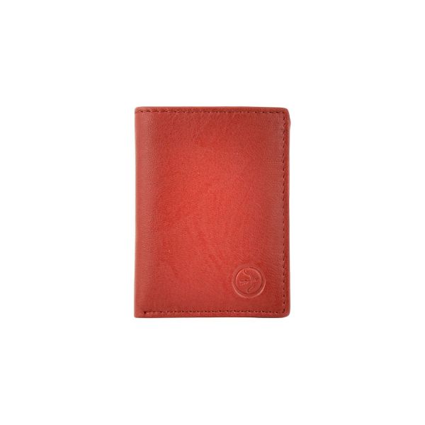 Δερμάτινη Καρτοθήκη Daston 074 Κόκκινο με RFID Προστασία – Slim, 8 Κάρτες & Χαρτονομίσματα