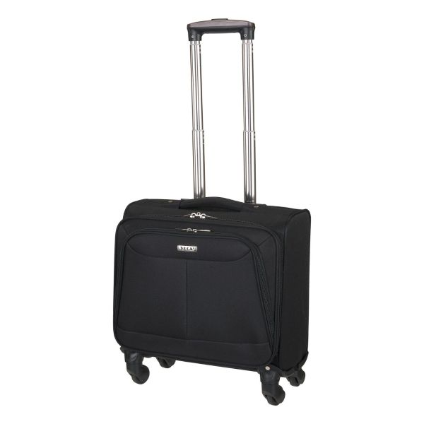Επαγγελματική Τσάντα Pilot με Ρόδες RCM 16137 Μαύρο – Laptop 15.6” – για Γραφείο & Ταξίδι με 4 Ρόδες