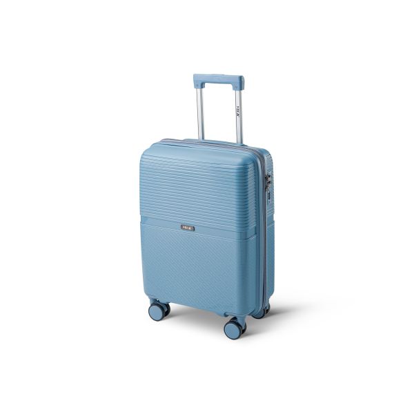 Άθραυστη Βαλίτσα Καμπίνας RCM 1092/20 Γαλάζιο 55cm 45L | 100% Πολυπροπυλένιο, 4 Διπλές Ρόδες | Χειραποσκευή για Κάθε Πτήση
