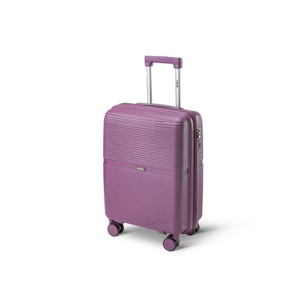 Άθραυστη Βαλίτσα Καμπίνας RCM 1092/20 Μωβ 55cm 45L | 100% Πολυπροπυλένιο, 4 Διπλές Ρόδες | Χειραποσκευή για Κάθε Πτήση