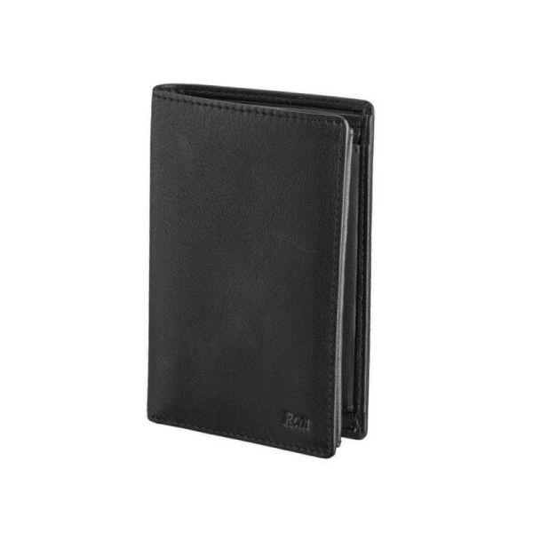 Δερμάτινο Ανδρικό Πορτοφόλι RCM Z32 Μαύρο με RFID Προστασία