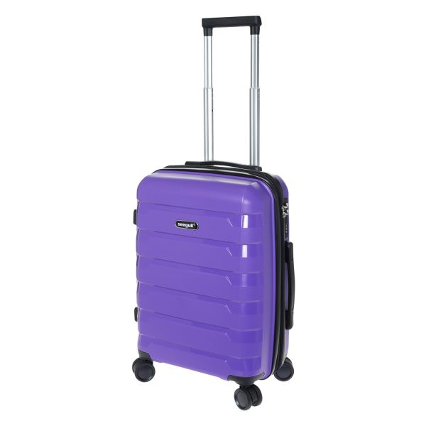 Βαλίτσα Καμπίνας SEAGUL SG180-S Μωβ 55x38x20 – Πολυπροπυλένιο – Ιδανική για Aegean, Ryanair & EasyJet