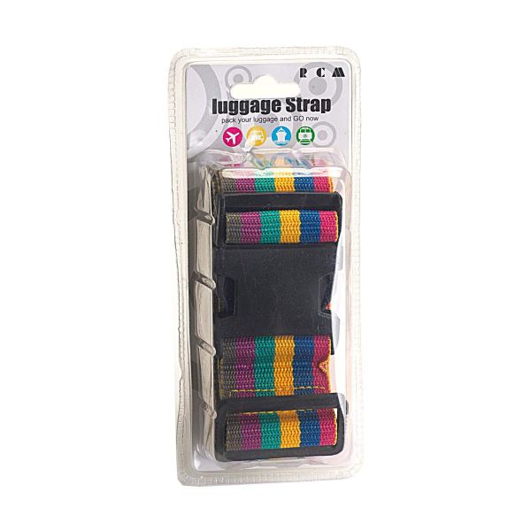 Ιμάντας Σύσφιξης Βαλίτσας RCM TH1008 Rainbow | Ρυθμιζόμενος με Κλιπ | Φάρδους 5cm για Απόλυτη Σταθερότητα