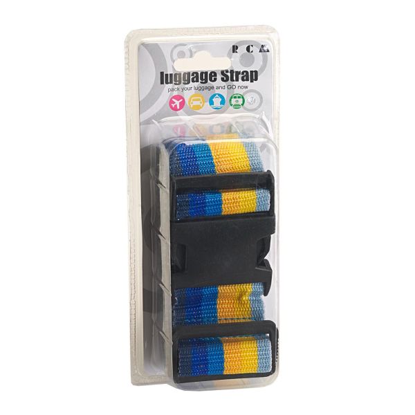 Ιμάντας Σύσφιξης Βαλίτσας RCM TH1008 Blue Rainbow | Ρυθμιζόμενος με Κλιπ | Φάρδους 5cm για Απόλυτη Σταθερότητα
