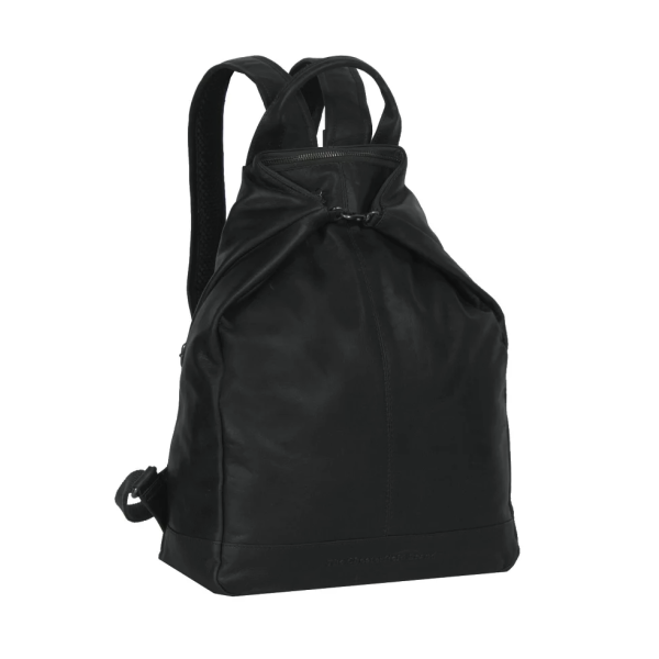 Γυναικείο Δερμάτινο Σακίδιο Πλάτης Chesterfield Manchester C58.014100 Μαύρο – Premium Pull-Up Design