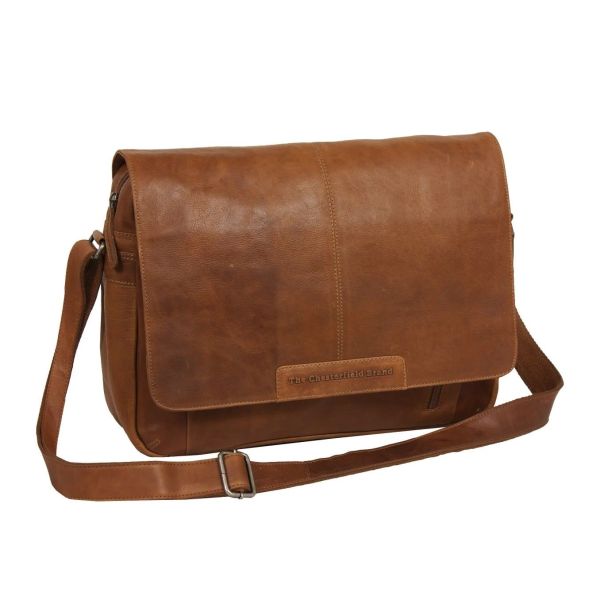 Δερμάτινος Χαρτοφύλακας – Ταχυδρόμου Chesterfield C48.055231 Κονιάκ Richard – Premium Pull-Up Δέρμα
