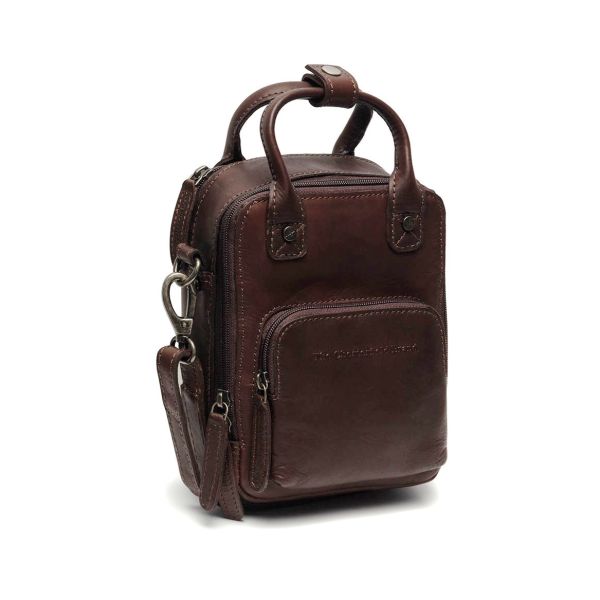 Δερμάτινο Τσαντάκι Ώμου CHESTERFIELD C48.117501 Dark Brown Morena