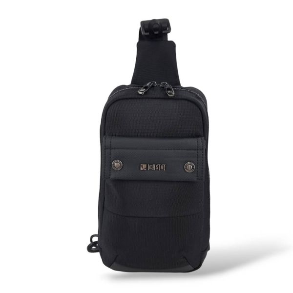 Τσαντάκι Crossbody LEASTAT 9888A Μαύρο – Ιδανικό για Tablet & Smartphone