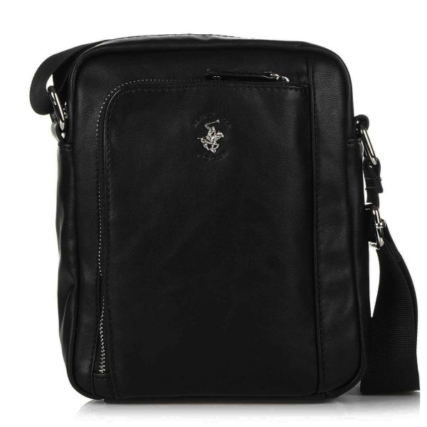 Ανδρικό Τσαντάκι Ώμου Beverly Hills Polo Club BH-1182 Μαύρο – Θήκη Tablet 8” – Κομψό & Πρακτικό