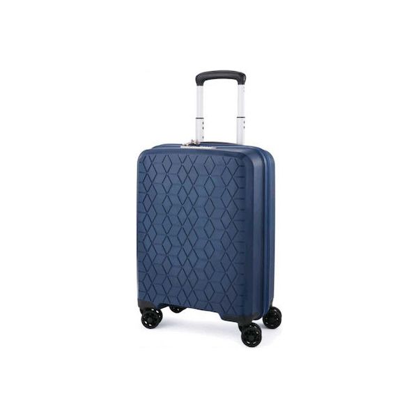 Βαλίτσα Καμπίνας 55x38x20 Verage Diamond 18106 Μπλε 46L | Premium Πολυπροπυλένιο για Ryanair & Aegean
