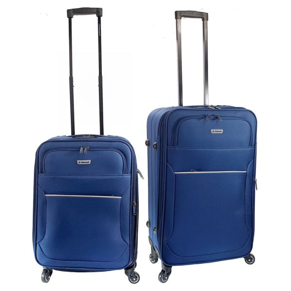 Βαλίτσα DIPLOMAT ZC3004 SET2 Mικρή+Mεσαία-blue 