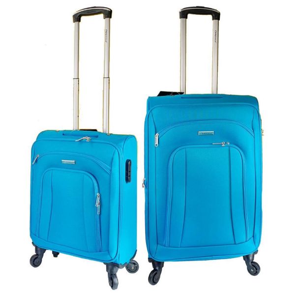 Βαλίτσα DIPLOMAT ZC444 SET2 μικρή+μεσαία-blue