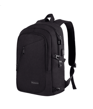 Σακίδιο Πλάτης Mancro 1006 Μαύρο 20L – Αδιάβροχο Backpack με USB & Αντικλεπτική Θήκη