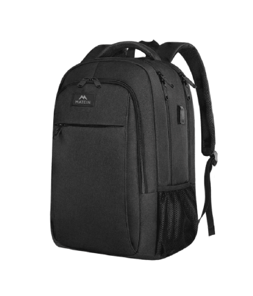 Σακίδιο Πλάτης MATEIN 1007 33L Μαύρο με Θήκη Laptop 17,3”, Αδιάβροχο Σακίδιο με USB & Αντικλεπτική Θήκη