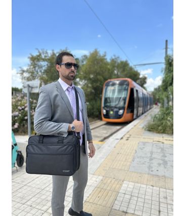 Επαγγελματικός Χαρτοφύλακας YTONET 1085 Μαύρος με Θήκη Laptop 18”, Αδιάβροχος, Επεκτάσιμος & Ανθεκτικός