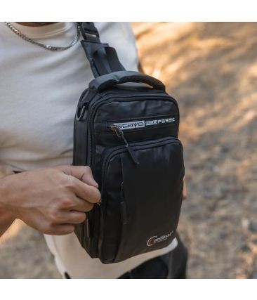 Τσαντάκι Ώμου / Χιαστί / Crossbody / Mini Backpack Cardinal 1200 Μαύρο με USB Θύρα, Αδιάβροχο με Πολλές Θήκες