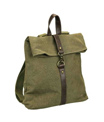 Σακίδιο Πλάτης Rolltop RCM 17400 Χακί Αδιάβροχο με Θήκη Laptop 14" – Μοντέρνο για Κάθε Μέρα