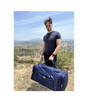 Σακ Βουαγιάζ Μεσαίο Cardinal 1300/403 Μπλε 65cm 54L – με Ιμάντα Ώμου & Τσέπη, για Ταξίδια