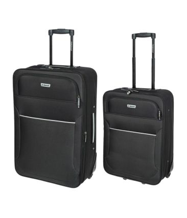 Σετ Βαλίτσες 2τμχ DIPLOMAT ZC3002 Μαύρο, Καμπίνας & Μεσαία – Ιδανικές για Ταξίδια & Αεροπορικές