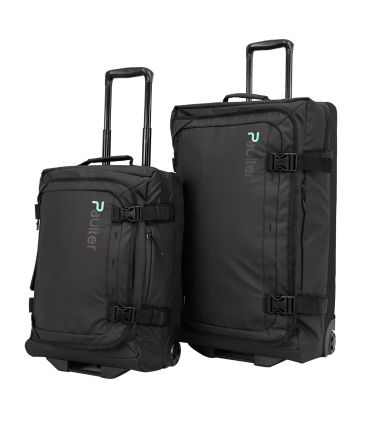Βαλίτσες Trolley PAULTER 3035 SET2 Μαύρο (Μικρή με Ιμάντες 44lt+ Μεγάλη 93lt)