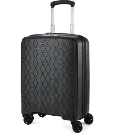 Βαλίτσα Καμπίνας 55x38x20 Verage Diamond 18106 Μαύρο 46L | Premium Πολυπροπυλένιο για Ryanair & Aegean
