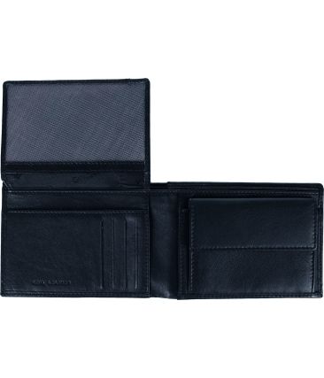 Ανδρικό Δερμάτινο Πορτοφόλι Guy Laroche 62902 Dark Blue | Για Ταυτότητα – RFID Προστασία | 7 Θέσεις Καρτών
