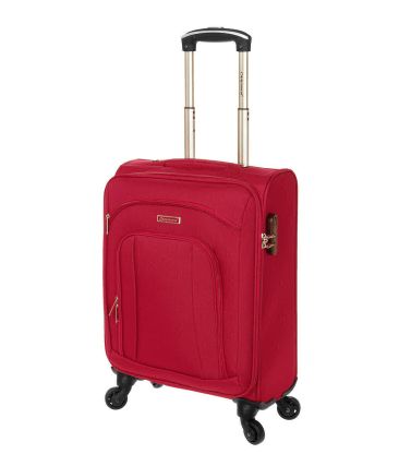 Βαλίτσα Καμπίνας DIPLOMAT ZC444-S Κόκκινο 55x40x20 – Ελαφριά με 4 Ρόδες & Ιδανική για Όλες τις Αεροπορικές.