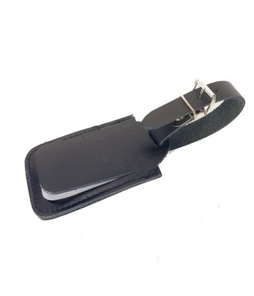 Δερμάτινη Ετικέτα Βαλίτσας  SISSI LEATHER 00816-Black