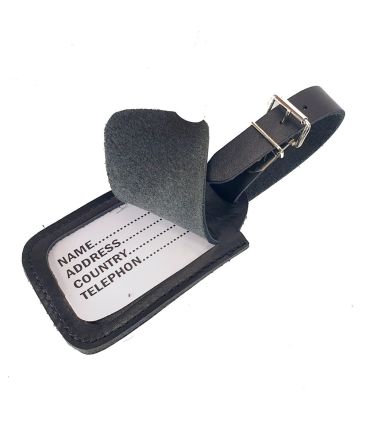 Δερμάτινη Ετικέτα Βαλίτσας  SISSI LEATHER 00816-Black