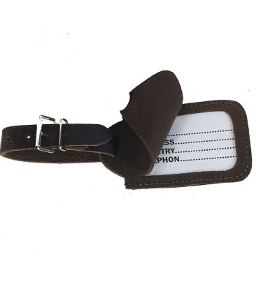 Δερμάτινη Ετικέτα Βαλίτσας  SISSI LEATHER 00816-Brown