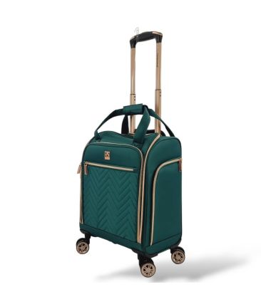 Μικρή Βαλίτσα Καμπίνας 46x35x20 Diplomat Monaco ZC9001-XS με 4 Ρόδες Πράσινο – Χειραποσκευή 23L Underseat